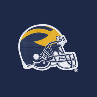Michigan Wolverines Football Helmet LC EMB Full Zip Hoodie - Navy