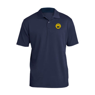 Michigan Basketball Outline LC EMB Polo - Navy