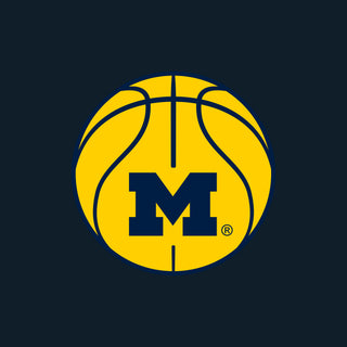 Michigan Basketball Outline EMB Dad Hat
