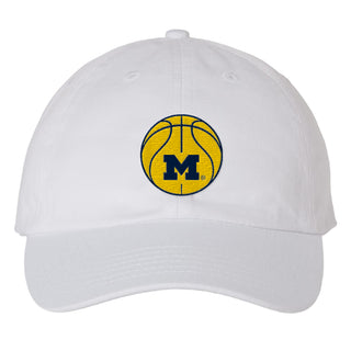 Michigan Basketball Outline EMB Dad Hat