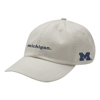 Michigan Mini Lowercase Optimum Pigment-Dyed Dad Hat - Ivory