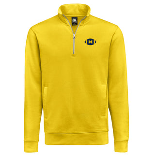 Michigan Football Outline LC BTB Fleece 1/4-Zip