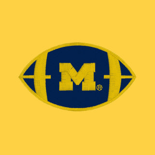 Michigan Football Outline LC Softstyle Pique Polo