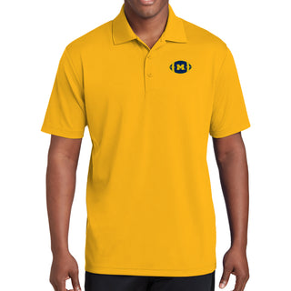 Michigan Football Outline LC Polo