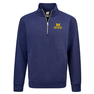 Michigan Spirit Block LC BTB Fleece 1/4-Zip - True Navy