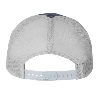 Michigan Spirit Block Low Profile Trucker Cap - Heather Navy/Silver