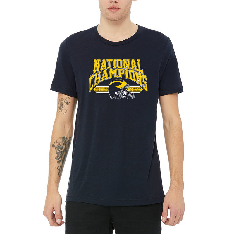 UM CFP National Champ 23 Glorious Triblend T-Shirt - Solid Navy