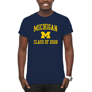 Michigan Arch Logo Class of 2028 T-Shirt - Navy