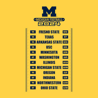 Michigan 2024 Throwback Season Tee - Winning Streak Edition - Daisy