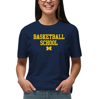Michigan Basketball School T-Shirt - Navy