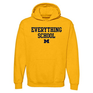 Michigan Everything School Block Hoodie - Gold