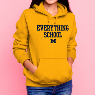 Michigan Everything School Block Hoodie - Gold