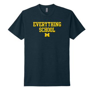 Michigan Everything School Block NLA CVC T-Shirt - Midnight Navy