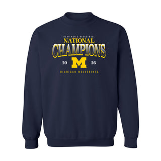 Michigan 2026 Basketball National Champions Graded Crewneck