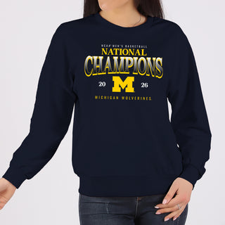 Michigan 2026 Basketball National Champions Graded Crewneck