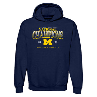 Michigan 2026 Basketball National Champions Graded Hoodie