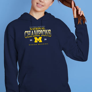 Michigan 2026 Basketball National Champions Graded Hoodie