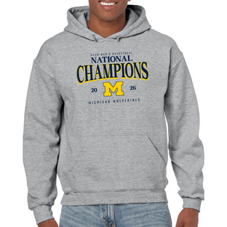 Michigan 2026 Basketball National Champions Graded Hoodie