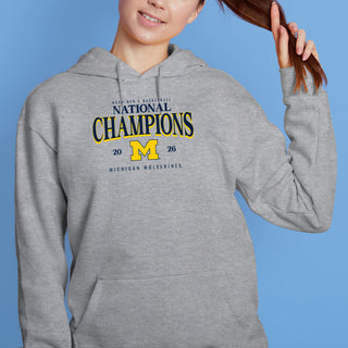 Michigan 2026 Basketball National Champions Graded Hoodie
