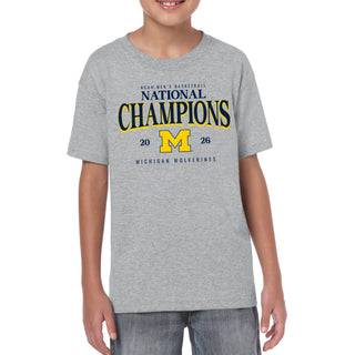 Michigan 2026 Basketball National Champions Graded Youth T-Shirt