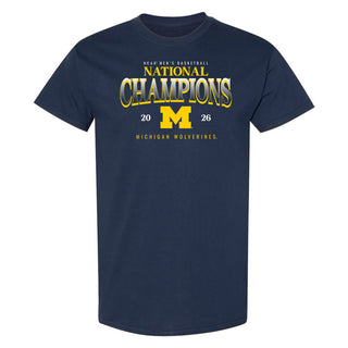 Michigan 2026 Basketball National Champions Graded T-Shirt
