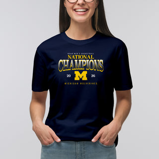 Michigan 2026 Basketball National Champions Graded T-Shirt