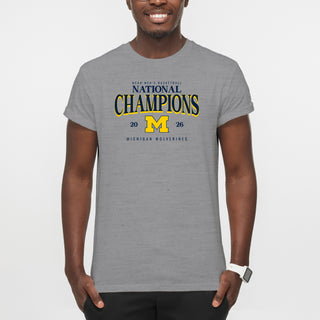 Michigan 2026 Basketball National Champions Graded T-Shirt
