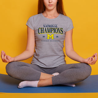 Michigan 2026 Basketball National Champions Graded Womens T-Shirt