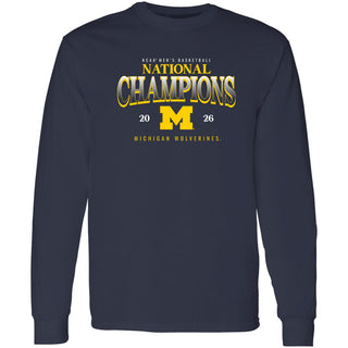 Michigan 2026 Basketball National Champions Graded Long Sleeve