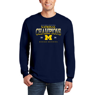 Michigan 2026 Basketball National Champions Graded Long Sleeve