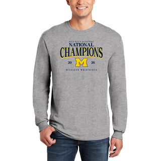 Michigan 2026 Basketball National Champions Graded Long Sleeve