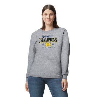 Michigan 2026 Basketball National Champions Graded Long Sleeve