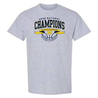 Michigan 2026 Basketball National Champions Ribbon Wings T-Shirt