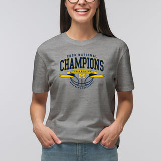 Michigan 2026 Basketball National Champions Ribbon Wings T-Shirt