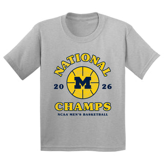 Michigan 2026 Basketball National Champions Retro Shootout Youth T-Shirt