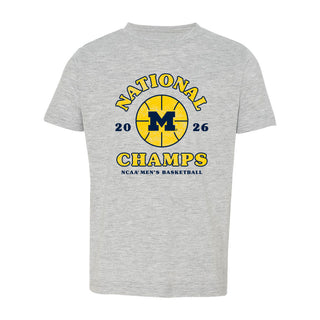 Michigan 2026 Basketball National Champions Retro Shootout Toddler T-Shirt