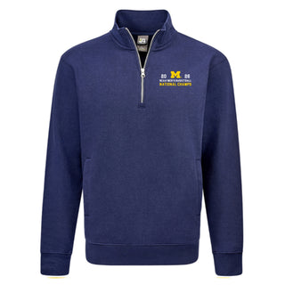 Michigan 2026 Basketball National Champions Simple Path LC 1/4 Zip