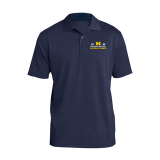Michigan 2026 Basketball National Champions Simple Path LC Polo