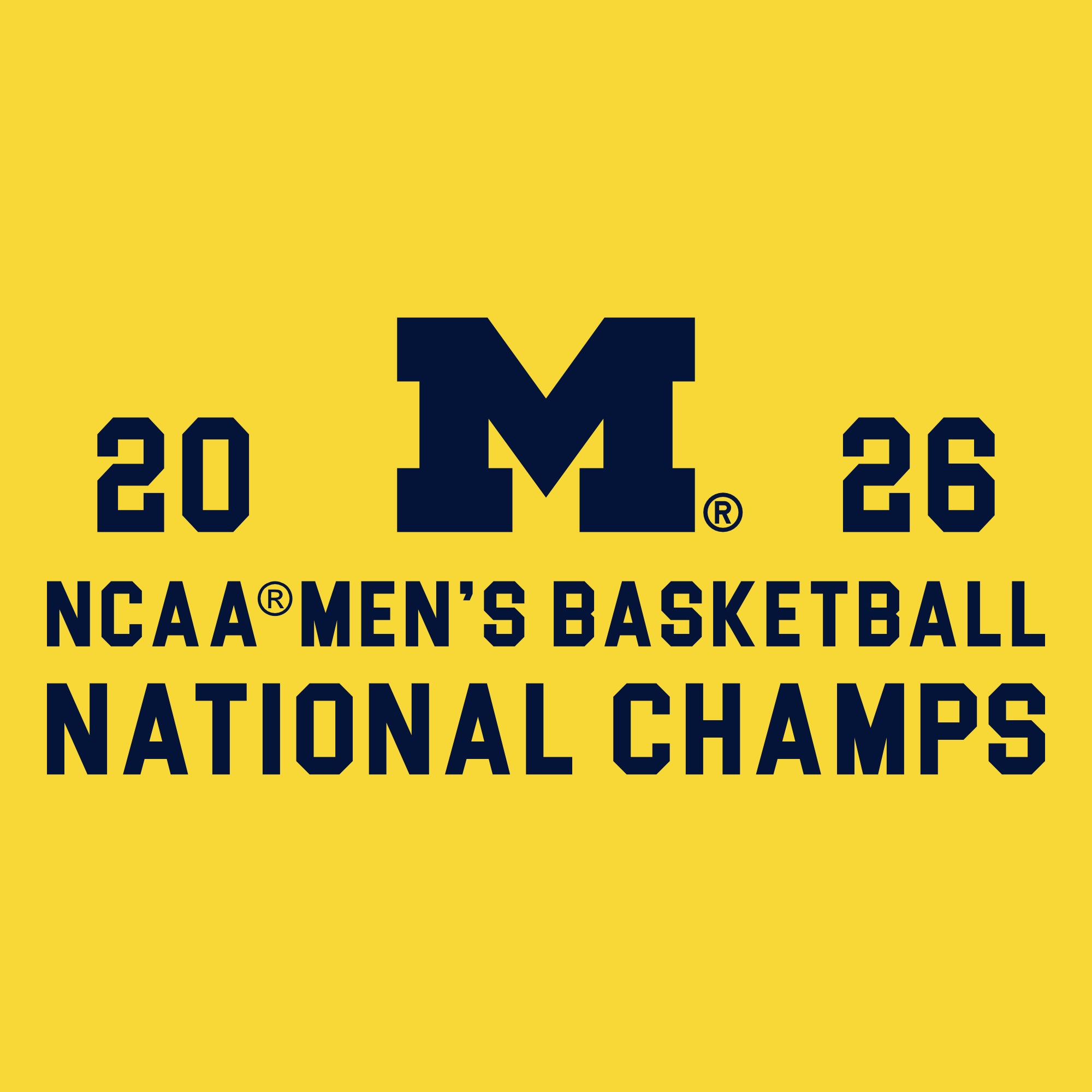 Michigan 2026 Basketball National Champions Simple Path LC 1/4 Zip