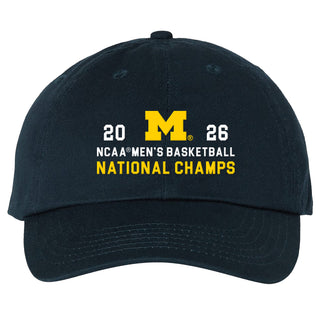 Michigan 2026 Basketball National Champions Simple Path Hat
