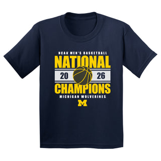 Michigan 2026 Basketball National Champions Enmeshed Youth T-Shirt