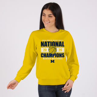 Michigan 2026 Basketball National Champions Enmeshed Crewneck