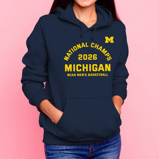 Michigan 2026 Basketball National Champions Blocker Hoodie