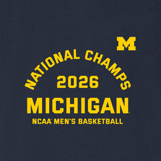Michigan 2026 Basketball National Champions Blocker Triblend T-Shirt