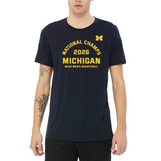 Michigan 2026 Basketball National Champions Blocker Triblend T-Shirt