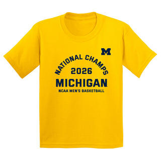 Michigan 2026 Basketball National Champions Blocker Youth T-Shirt