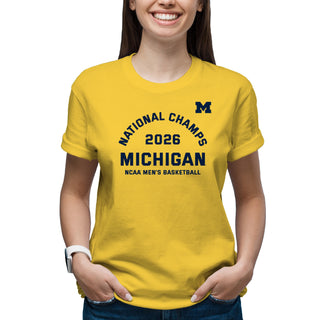Michigan 2026 Basketball National Champions Blocker T-Shirt