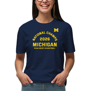 Michigan 2026 Basketball National Champions Blocker T-Shirt