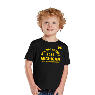 Michigan 2026 Basketball National Champions Blocker Toddler T-Shirt
