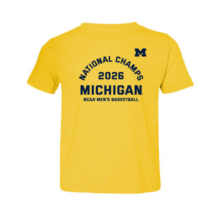 Michigan 2026 Basketball National Champions Blocker Toddler T-Shirt
